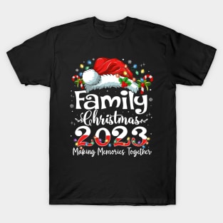 Family Christmas 2023 Matching Squad Santa Elf Funny Xmas T-Shirt